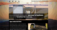 Desktop Screenshot of apexindustrialpark.com